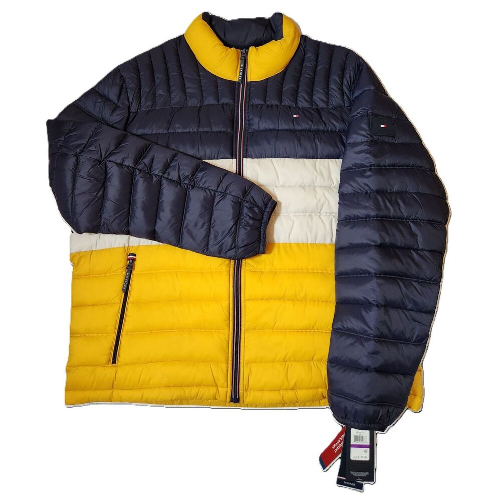 Tommy Hilfiger Colorblock Lightweight Packable Puffer Jacket Men’s 2XL XXL